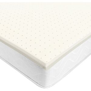 Surmatelas ventilé confort sur mesure - BlancheporteAccueil moelleux du latex, maintien plus ferme de la mousse visco-élastique. Le surmatelas ventilé promet un soutien progressif pour un confort sur-mesure.Surmatelas 2 personnes : 140x190cmBlanc - Publicité