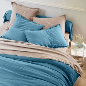 Linge de lit uni lin lave - Taie De Traversin 85x185cm - Bleu - ColombineMatiere 100% naturelle et authentique, le lin lave offre un effet faux froisse raffine et un toucher tres doux. Decouvrez vite le confort de sommeil de ce linge de lit uni Colombine®