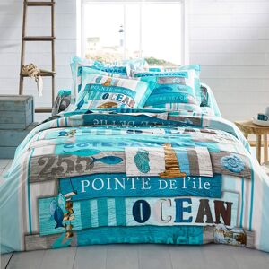 Colombine Linge de lit Océan coton - Drap Plat 2 Personnesonnes : 270x300cm - Bleu - ColombineLe style marin ré-invente la tendance patchwork... embarquement immédiat pour la douceur du coton et la qualité Colombine® avec le linge de lit Océan !Drap plat 