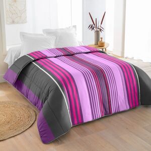 Blancheporte Couette coton imprimée Detroit 400g/m2 - BlancheporteCette couette à l'imprimé très moderne peut s'utiliser sans housse. Elle est imprimée sur les 2 faces !Couette 1 personne : 140x200 cmViolet