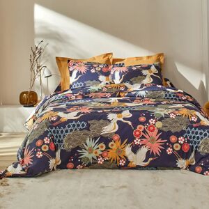 Colombine Linge de lit Asia en coton - Taie D'oreiller Volant Plat : 65x65cm - Bleu - ColombineD'inspiration japonisante, ce linge de lit Asia fleure bon l'exotisme en arborant un motif ornemental chic et ultra coloré, de quoi rêver d'évasion et de douceu