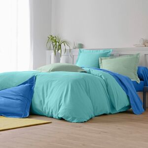 Blancheporte Linge de lit uni polyester-coton Colombine - Colombine Bleu Taie d'oreiller forme sac : 63x63cm