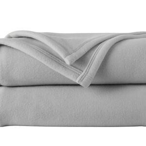 Ourson Couverture polaire Thermotec® qualité luxe 450g/m2 - Ourson Gris Couverture 1 personne : 180x200 cm