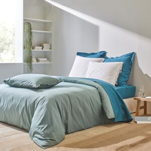 Linge de lit uni percale - Taie De Traversin 86x190cm - Vert - ColombineTissee a partir d?un coton de tres grande qualite, cette percale tres serree associe la beaute, la douceur et l?ultra resistance... pour un linge de lit Colombine® d'une longevite exc