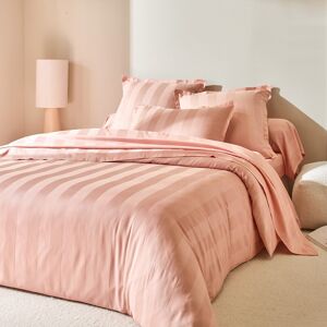 Linge de lit satin rayé - Taie D'oreiller Volant Plat : 50x70cm - Rose - ColombineOffrez-vous des nuits d'exception en vous glissant dans ce linge de lit en satin rayé à l'aspect lumineux et au toucher ultra soyeux. Doux, confortable, chaleureux et subtil - Publicité