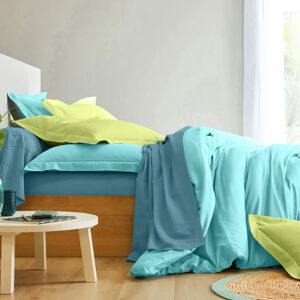 Blancheporte Linge de lit uni coton - Colombine Vert Taie d'oreiller forme sac : 63x63cm