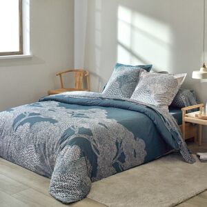 Blancheporte Linge de lit Gaelle en coton imprime - Colombine Gris Housse de couette 2 personnesonnes : 200x200cm