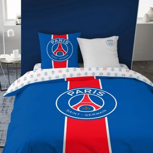 PSG Parure de lit PSG Classic® - coton - Drap-housse 1 Personneonne : 90x190cm - Bleu - PsgUn beau cadeau pour les fans du Paris Saint-Germain : la parure de lit en coton agréablement doux et confortable ! Vendu en parure : housse de couette 1 ou 2 person