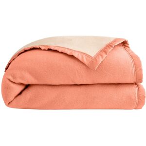 Blancheporte Couverture bicolore - Blancheporte Orange Couverture 2 personnes : 240x260 cm