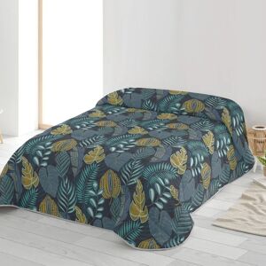 Blancheporte Couette microfibre imprimée Feuilles - 200 g/m2 - Blancheporte Bleu Couette 2 personnesonnes : 220x240 cm