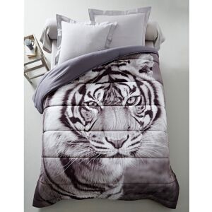 Couette microfibre impression photo tigre 400g/m2 - BlancheportePhoto impression tigre sur une face, cette couette s'utilise sans housse !Couette 1-2 pers : 200x200cmBlanc - Publicité