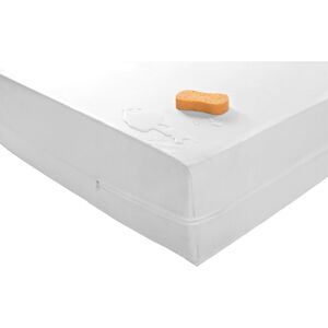 Blancheporte Housse matelas PVC imperméable - Blancheporte Blanc Protège-matelas 2 personnes : 140x190cm