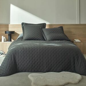 Couvre-lit matelasse - microfibre - Blancheporte Gris Plaid : 150x150cm