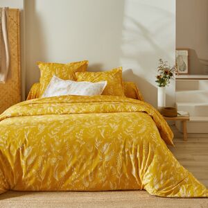 Blancheporte Linge de lit Alessia en coton imprime fleuri - Colombine Jaune Housse de couette 2 personnesonnes : 240x220cm