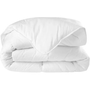 Couette microfibre 500g/m2 - BlancheporteDouceur et confort pour cette couette microfibre synthétique.Couette 2 personnesonnes : 220x240 cmBlanc - Publicité