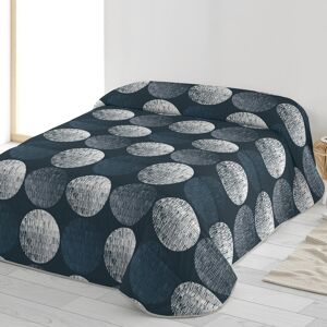 Blancheporte Couette microfibre imprimée Luna 200g/m2 - Blancheporte Bleu Couette 2 personnesonnes : 220x240 cm