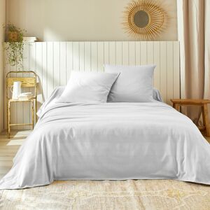 Jeté de lit uni tissé coton - BlancheporteUne jolie gamme en tissu reliéfé aux coloris frais et tendances, à assortir ou à mixer comme vous aimez.Jeté de lit 2 personnes : 220x250cmÉcru - Publicité