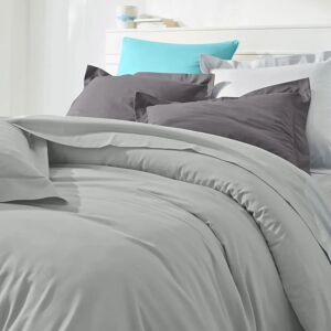 Blancheporte Linge de lit uni polyester-coton Colombine - Colombine Gris Drap-housse 1 personneonne : 90x190cm