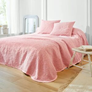 Blancheporte Jeté de lit uni style boutis Mélissa - Blancheporte Rose Jeté de lit 2 personnes : 220x250cm