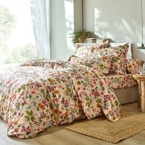 Linge de lit Kelly en coton imprimé floral - BlancheporteDes fleurs à profusion et une jolie finition bourdon sur la taie volant plat : le linge de lit Kelly renouvelle avec chic et charme le style romantique qu'on aime tant !Drap plat 2 personnesonnes :  - Publicité