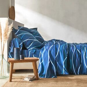 Colombine Linge de lit Serpentins en coton imprimé - Taie D'oreiller Volant Plat : 65x65cm - Bleu - ColombineUn camaïeu de serpentins pour ce linge de lit qui habille joyeusement la chambre de couleurs... La qualité Colombine® en plus !Taie d'oreiller vol