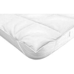 Surmatelas garnissage naturel - BlancheporteIncroyable cocon de douceur, ce surmatelas au garnissage naturel offre un accueil moelleux et un confort thermorégulant.Surmatelas 2 personnes : 180x200cmBlanc - Publicité