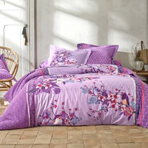 Blancheporte Linge de lit Birdy en coton imprime oiseaux - Colombine Violet Housse de couette 2 personnesonnes : 260x240cm