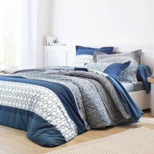 Linge de lit Tommy imprime geometrique - coton - Taie De Traversin 85x185cm - Bleu - ColombineJeu de contrastes et bel effet geometrique pour ce linge de lit Tommy qui offre a la chambre un style sobre et contemporain, avec la certitude de la qualite Colo