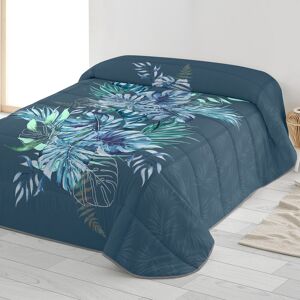 Couette microfibre imprimée Savana 200g/m2 - BlancheporteGrâce à son superbe motif végétal, cette couette apportera du chic et du caractère à votre déco. Réversible avec une face imprimée et une face unie, elle permet de changer d'ambiance en un instant.  - Publicité