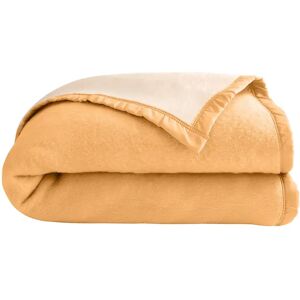 Blancheporte Couverture bicolore - Blancheporte Jaune Couverture 2 personnes : 240x260 cm