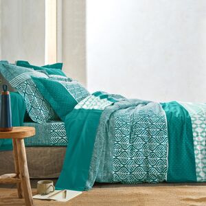 Colombine Linge de lit Tommy imprimé géométrique - coton - Taie De Traversin 85x185cm - Vert - ColombineJeu de contrastes et bel effet géométrique pour ce linge de lit Tommy qui offre à la chambre un style sobre et contemporain, avec la certitude de la qu