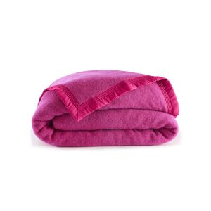 Blancheporte Couverture laine 1er prix 350g/m2 - Blancheporte Rose Couverture 2 personnes : 240x300 cm