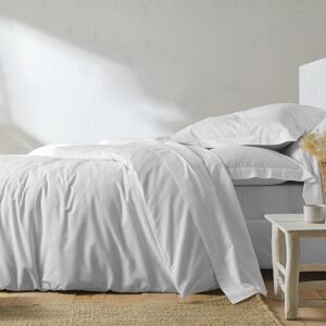 Blancheporte Linge de lit uni - coton bio() - Colombine Blanc Housse de couette 2 personnesonnes : 200x200cm