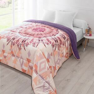 Couette microfibre imprimé Attrape-rêves 200g/m² - BlancheporteUn graphisme bien dans l’air du temps pour cette couette ultra douce et parfaitement isolante. Pratique, elle s'utilise sans housse ! Couette 1 personne : 140x200 cmViolet - Publicité