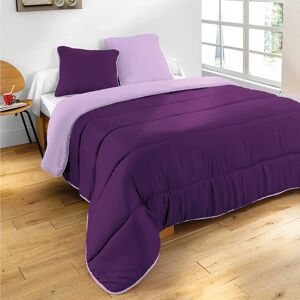 Couette bicolore microfibre 350g/m2 - BlancheporteUne couette bicolore aux couleurs fraîches et au toucher peau de pêche extra doux. Nouveau : les coussins et oreillers assortis.Couette 2 personnesonnes : 240x260 cmViolet - Publicité