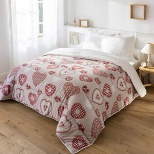 Blancheporte Couette microfibre imprimée chalet 400 g/m² - BlancheporteAmbiance montagne garantie avec cette couette chaude et épaisse, rehaussée d'un imprimé chalet beige et rouge, à utiliser sans housse. Réversible : pour changer de déco au gré de vos e