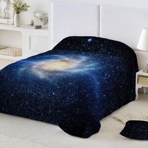 Couette microfibre imprimée Galaxie 200 g/m² - BlancheporteEmbarquez dans un autre univers avec cette couette chaude et épaisse, rehaussée d'un imprimé galaxie pour plus d'originalité !Couette 1 personne : 140x200 cmBleu - Publicité