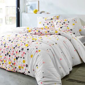 Linge de lit Petillant coton - BlancheporteLes bulles pop resplendissent dans la deco... Realise en coton, le linge de lit Petillant est une promesse de bonheur, de douceur et de bonne humeur !Taie de traversin 85x185cmBlanc