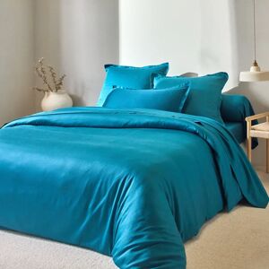 Linge de lit satin uni - Housse De Couette 1 Personneonne : 140x200cm - Bleu - ColombineOffrez-vous des nuits d'exception en vous glissant dans ce linge de lit en satin uni à l'aspect lumineux et au toucher ultra soyeux. Doux, confortable, chaleureux et s - Publicité