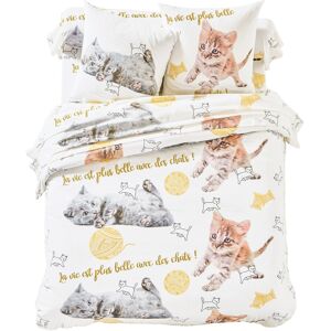 Blancheporte Linge de lit Mimie, coton - BlancheporteUn coton doux et frais, un imprimé plein de fantaisie... Craquez pour le linge de lit Mimie et ses adorables chats qui ajouteront une note de douceur et de tendresse à votre chambre ! Ne sont-ils pas mi