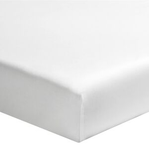 Terre de Nuit Drap housse blanc 100% coton biologique bonnet 30 cm 80x190