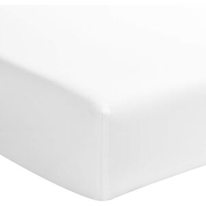 Terre de Nuit Drap housse blanc 100% coton biologique bonnet 40 cm 180x200 cm