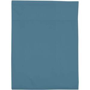 Terre de Nuit Drap plat bleu minéral 100% coton biologique 270x310 cm