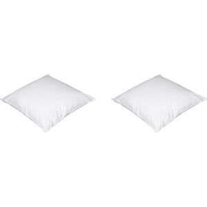 Lot de 2 oreillers luxe enveloppe percale anti-acariens Someo 60x60