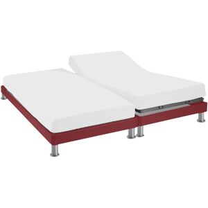 Terre de Nuit Protege matelas molleton impermeable - bonnet 27 cm TPR pour sommier articule 2x70x200