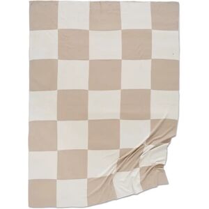 Classic Collection Plaid Square 130x170 cm Beige-blanc - Publicité