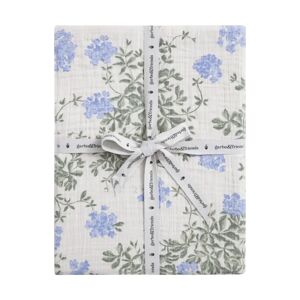 Garbo&Friends Drap-housse Plumbago Muslin 60x120x20 cm - Publicité