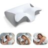 1pc Memory Foam Cervical Pillow, 2 in 1 Ergonomic Contour Orthopedic Pillow for Neck Pain, Contoured Support Pillows,Neck Pillow