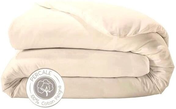 Housse de couette percale Tradilinge COQUILLE (Couleur : Coquille)