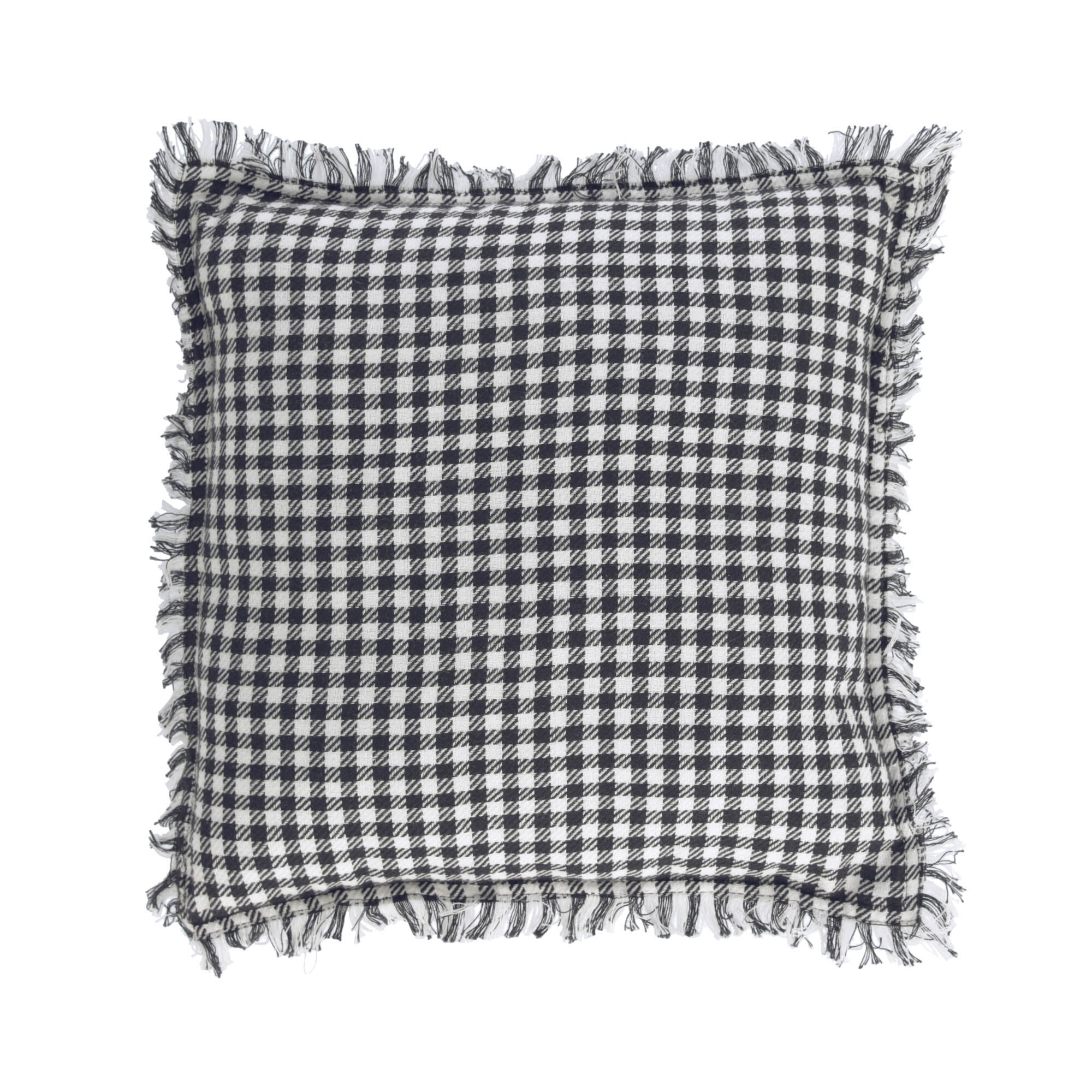 Kave Home Lindiwe 100% cotton cushion cover chequered 45 x 45 cm